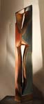 042_Die Tuschelnden02_Holz_Tombrink_Skulptur